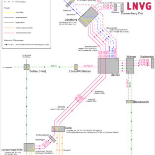 Liniennetz Schienen- und Ersatzverkehr (01.05. - 13.06.) als PDF-Download 