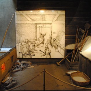 Historischer Siederaum im Deutschen Salzmuseum 